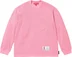 Supreme Polartec Mesh L/S Football Top - Pink (front)