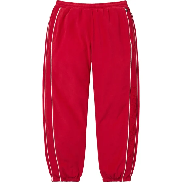 Supreme Polartec Reflective Piping Pant - Red (front)