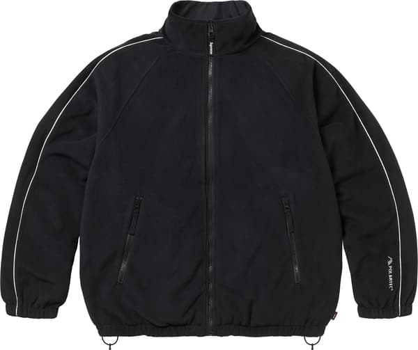 Supreme Polartec Reversible Track Jacket - Black (front)