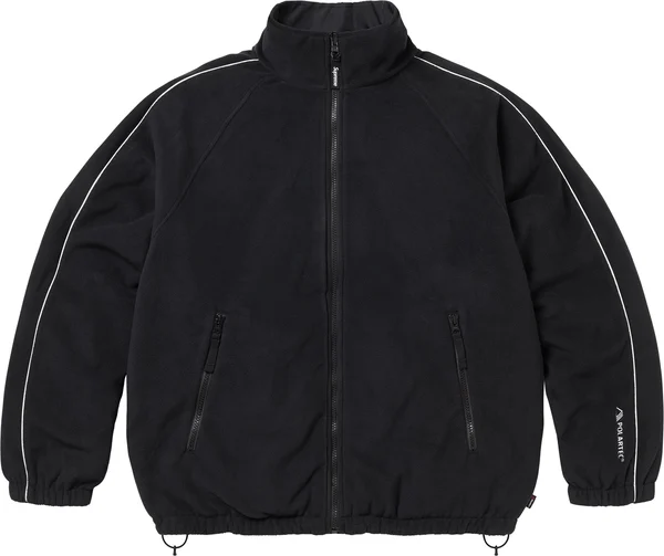 Supreme Polartec Reversible Track Jacket - Black (front)