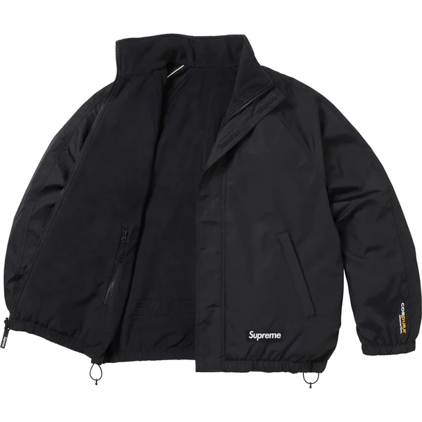 Supreme Polartec Reversible Track Jacket - Black (front)