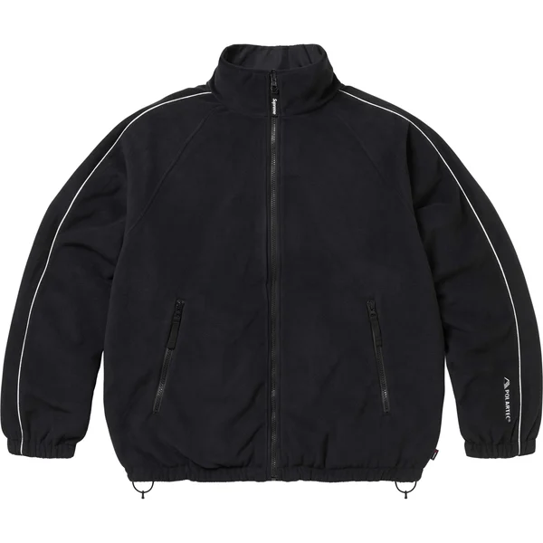 Supreme Polartec Reversible Track Jacket - Black (front)
