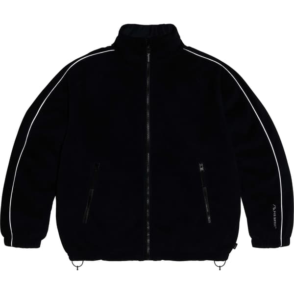 Supreme Polartec Reversible Track Jacket - Black (front)
