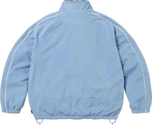 Supreme Polartec Reversible Track Jacket - Navy (front)
