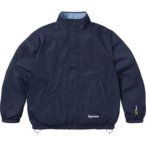 Supreme Polartec Reversible Track Jacket - Navy (front)