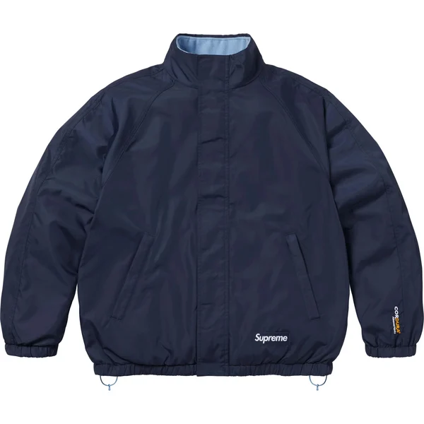 Supreme Polartec Reversible Track Jacket - Navy (front)