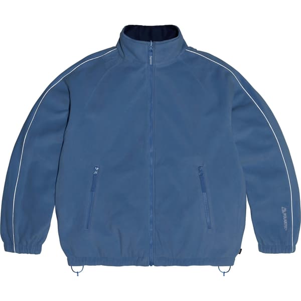 Supreme Polartec Reversible Track Jacket - Navy (front)