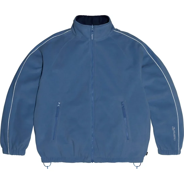 Supreme Polartec Reversible Track Jacket - Navy (front)