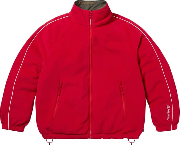 Supreme Polartec Reversible Track Jacket - Woodland Camo (front)