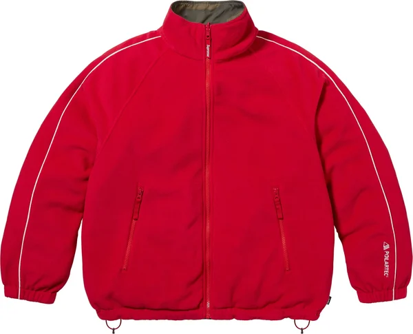 Supreme Polartec Reversible Track Jacket - Woodland Camo (front)