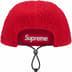 Supreme Polartec Shearling Reversible Camp Cap - Red (front)