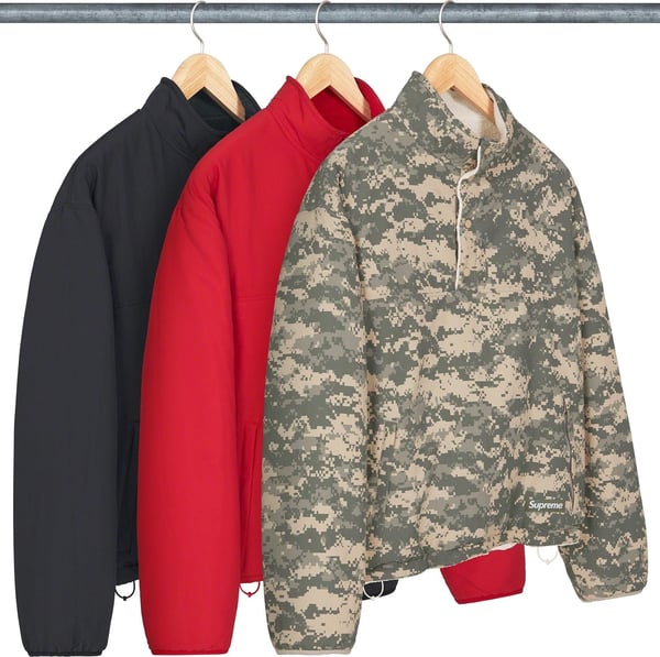 Supreme Polartec Shearling Reversible Pullover - Product Image