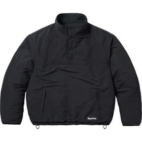 Supreme Polartec Shearling Reversible Pullover Black