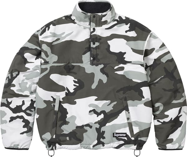 Supreme Polartec Shearling Reversible Pullover - Black (front)