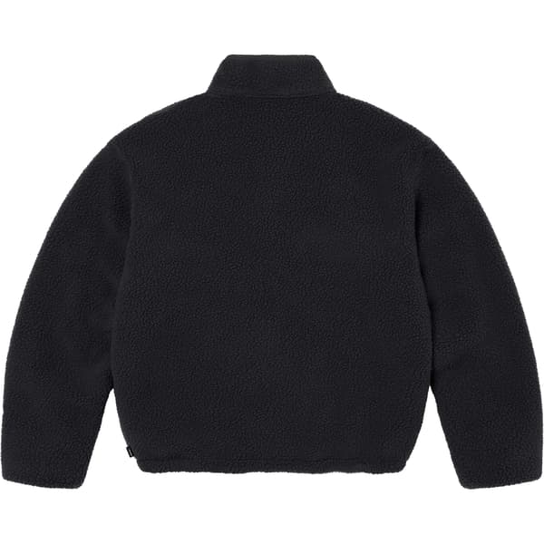 Supreme Polartec Shearling Reversible Pullover - Black (front)