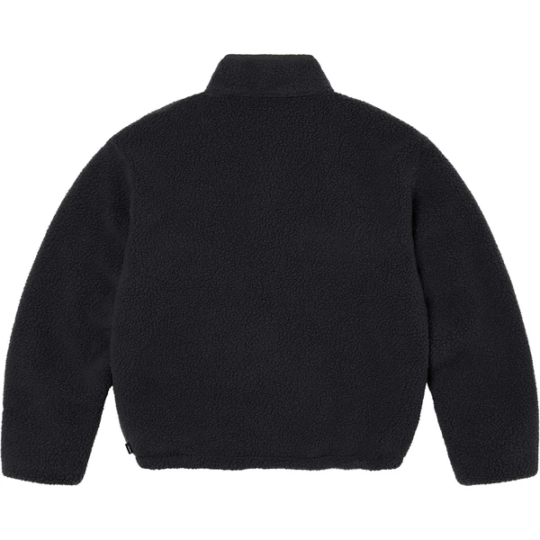 Supreme Polartec Shearling Reversible Pullover - Black (front)
