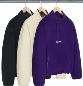 Supreme Polartec Shearling Reversible Pullover Group Shots