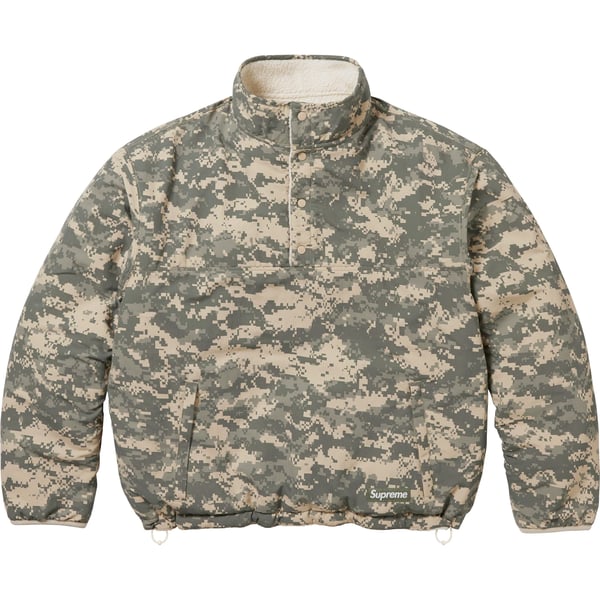 Supreme Polartec Shearling Reversible Pullover - Natural (front)