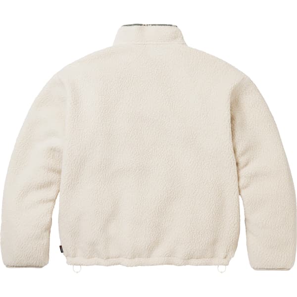 Supreme Polartec Shearling Reversible Pullover - Natural (front)