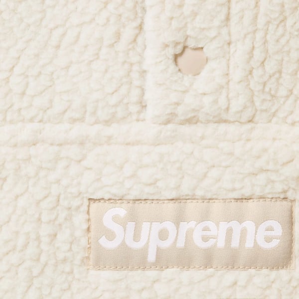 Supreme Polartec Shearling Reversible Pullover - Natural (front)