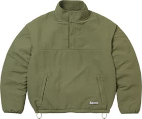 Supreme Polartec Shearling Reversible Pullover Olive