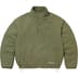 Supreme Polartec Shearling Reversible Pullover - Olive (front)