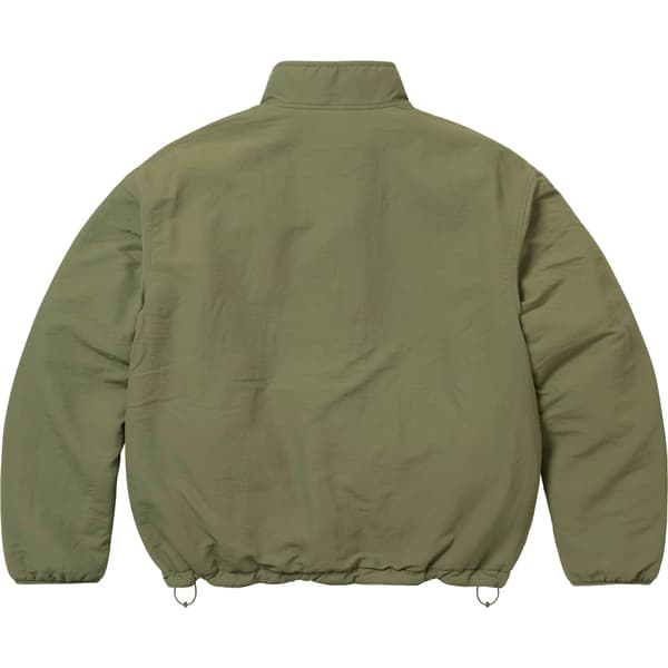 Supreme Polartec Shearling Reversible Pullover - Olive (front)