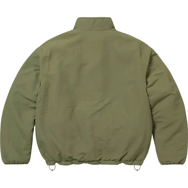 Supreme Polartec Shearling Reversible Pullover - Olive (front)