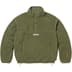 Supreme Polartec Shearling Reversible Pullover - Olive (front)