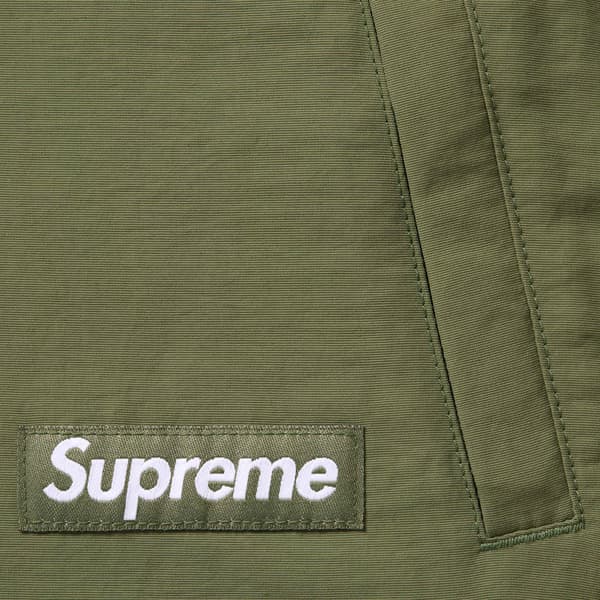 Supreme Polartec Shearling Reversible Pullover - Olive (front)