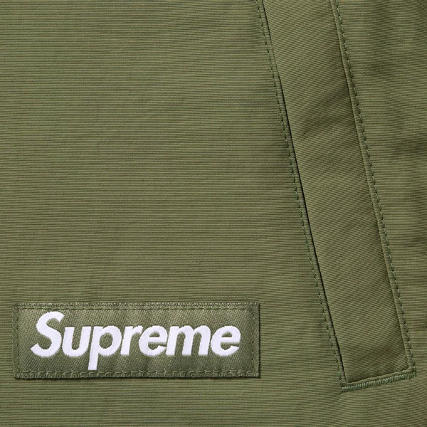 Supreme Polartec Shearling Reversible Pullover - Olive (front)