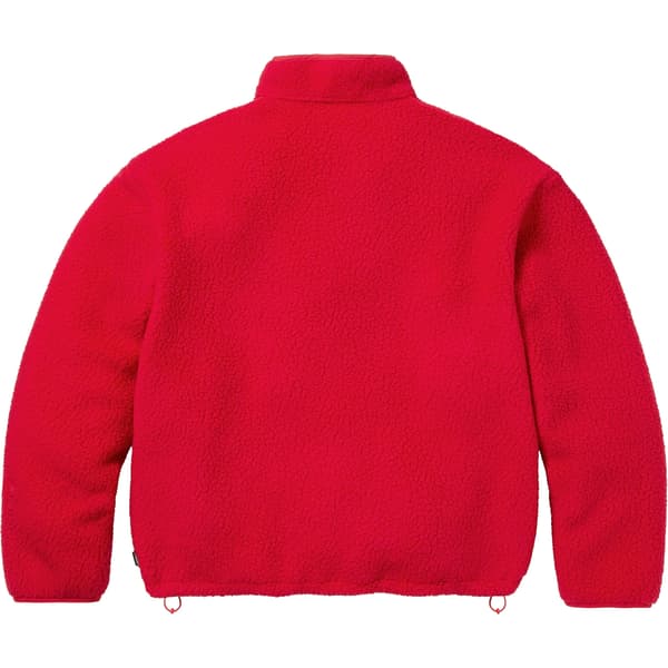 Supreme Polartec Shearling Reversible Pullover - Red (front)