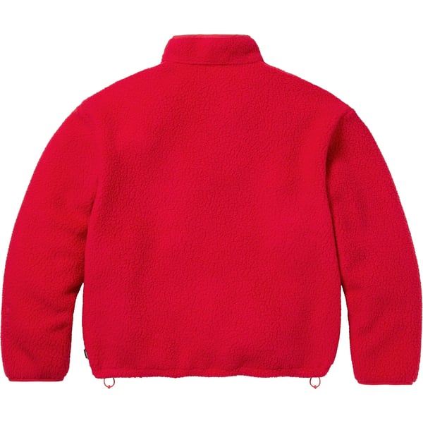 Supreme Polartec Shearling Reversible Pullover - Red (front)