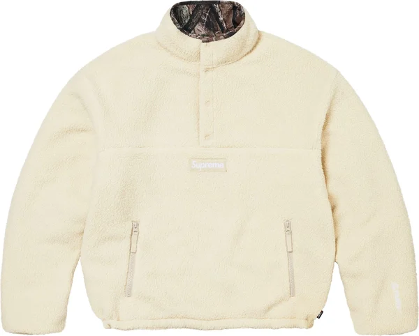 Supreme Polartec Shearling Reversible Pullover - TrueTimber® HTC Fall Camo (front)