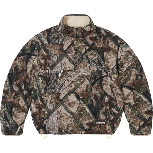 Supreme Polartec Shearling Reversible Pullover - TrueTimber® HTC Fall Camo (front)