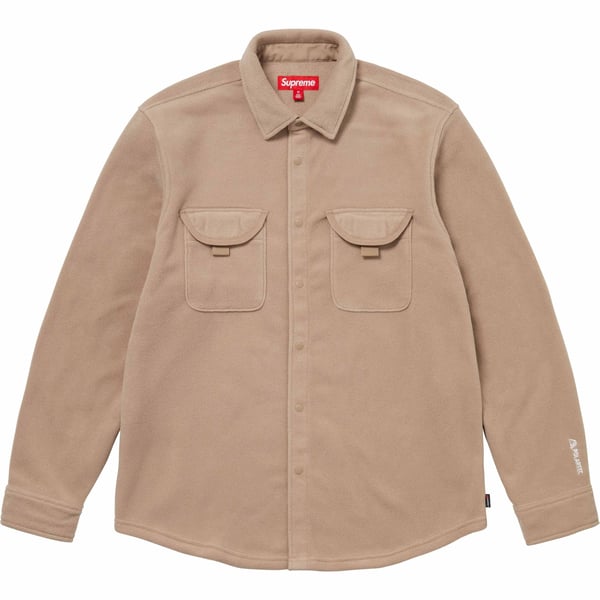 Supreme Polartec Shirt - Tan (front)