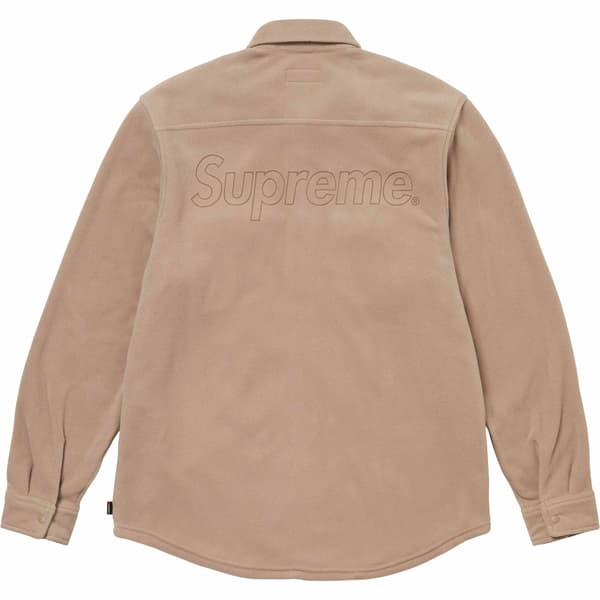 Supreme Polartec Shirt - Tan (front)