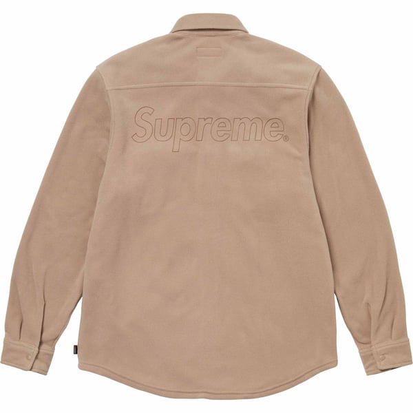 Supreme Polartec Shirt - Tan (front)