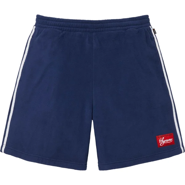 Supreme Polartec Short - Navy (front)