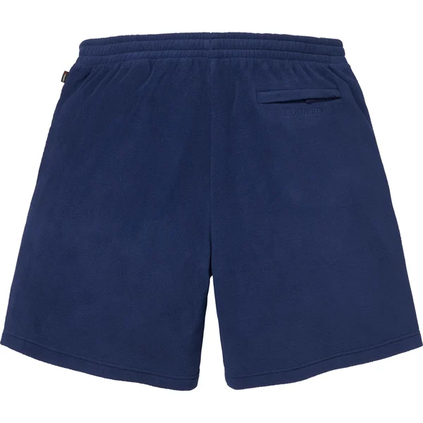 Supreme Polartec Short - Navy (front)