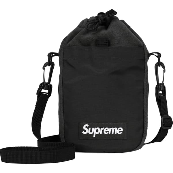 Supreme Polartec Sling Bag - Black (front)
