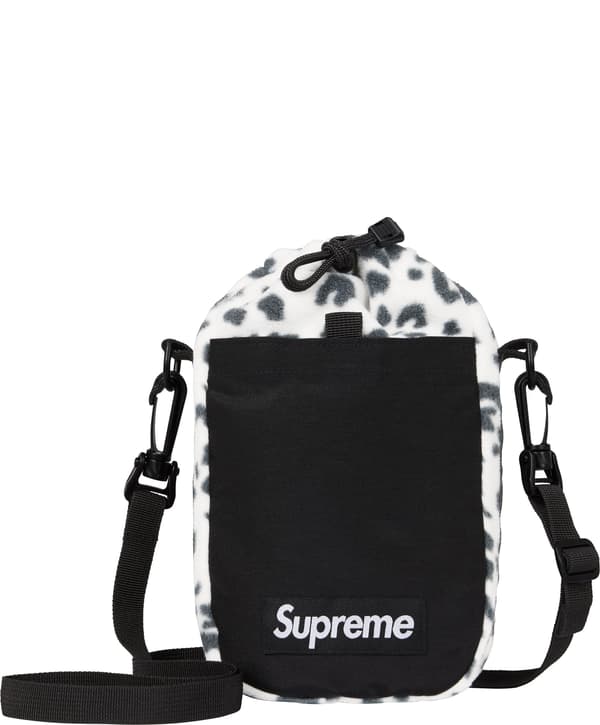 Supreme Polartec Sling Bag - Leopard (front)