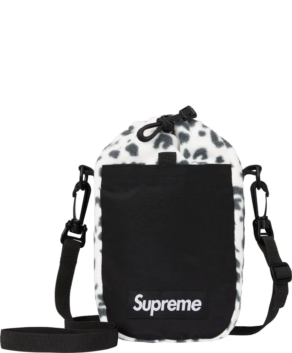Supreme Polartec Sling Bag - Leopard (front)