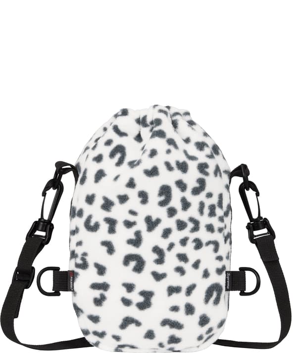 Supreme Polartec Sling Bag - Leopard (front)