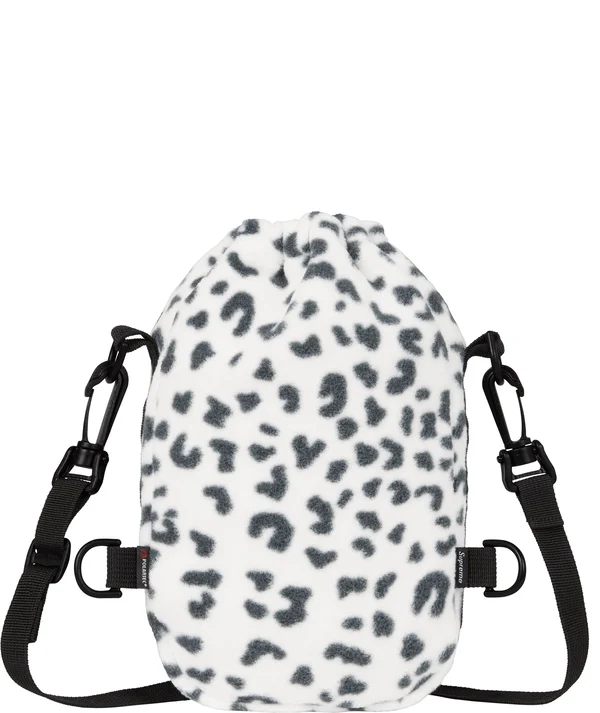 Supreme Polartec Sling Bag - Leopard (front)