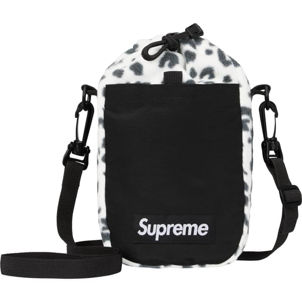 Supreme Polartec Sling Bag - Leopard (front)