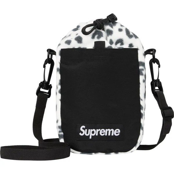 Supreme Polartec Sling Bag - Leopard (front)