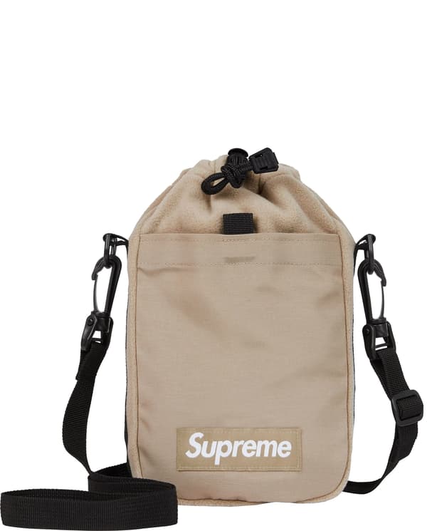 Supreme Polartec Sling Bag - Taupe (front)