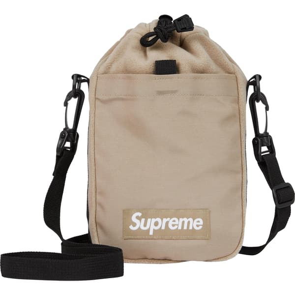 Supreme Polartec Sling Bag - Taupe (front)