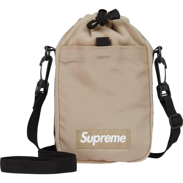 Supreme Polartec Sling Bag - Taupe (front)